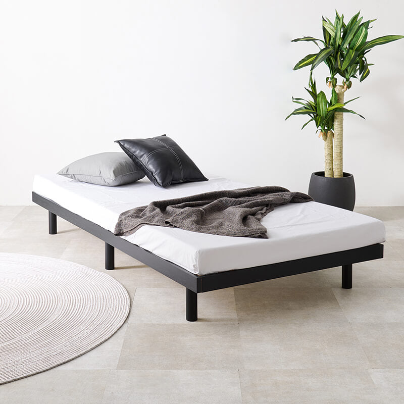 [シングル] すのこベッド 高さ調節2段階 低ホルム Mime（フレーム単品）