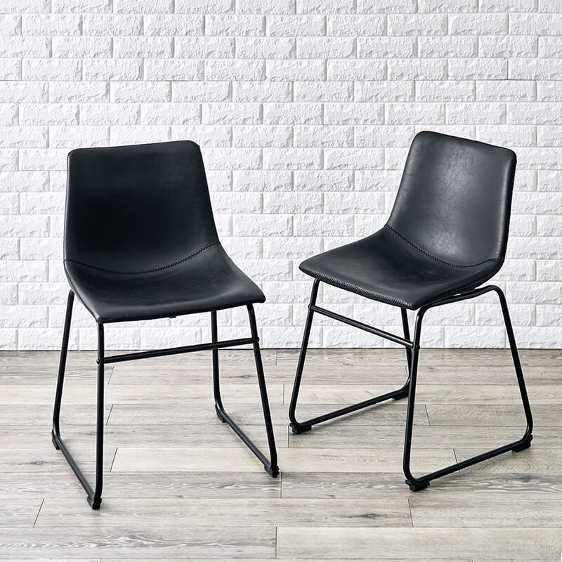 [2脚セット] 本革調チェア Cherish Bタイプ