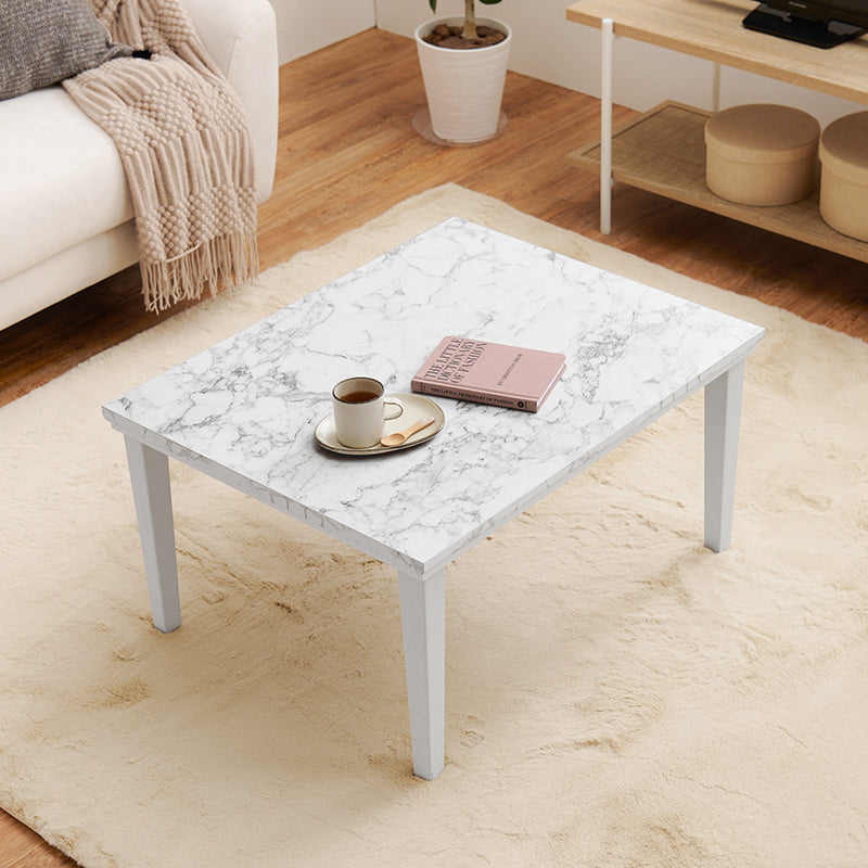 大理石柄こたつ 長方形 [幅75][単品/セット] Arula+Luna/poka/メレンゲ