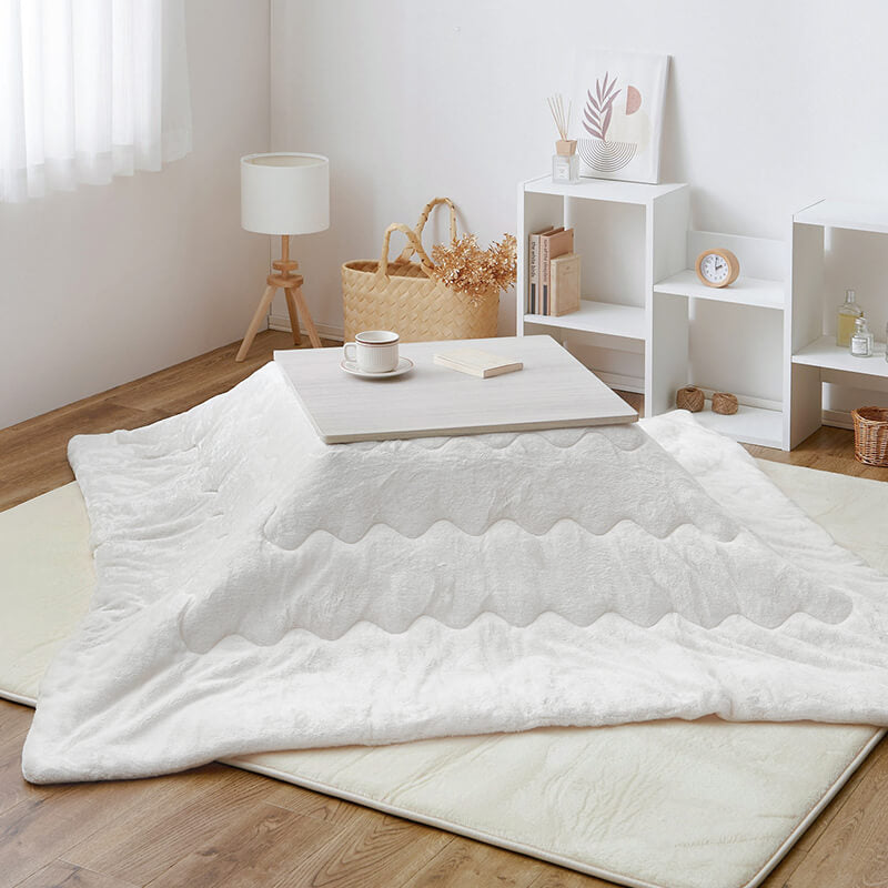 [幅60][単品/セット] 折りたたみ正方形こたつ Cube+Luna/POKA/メレンゲ