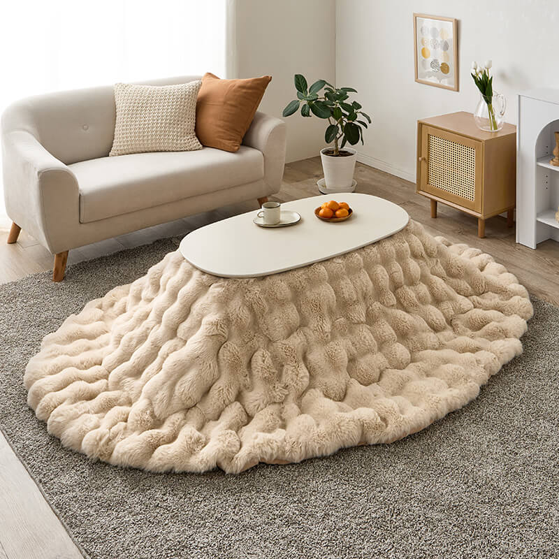 【新色登場】[幅90][単品/セット] 折りたたみ楕円形こたつ Carumina+Luna/moku moku/POKA/メレンゲ