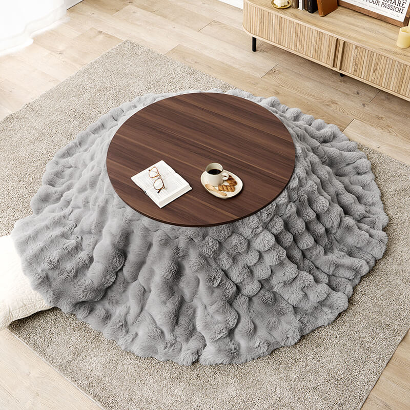 [幅80/105][単品/セット] 楕円形・円形こたつ abel+Luna/moku moku/メレンゲ