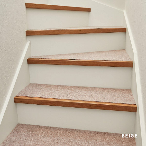 階段用マット 自分でカットできる 【17枚セット】洗濯機で洗える 吸着