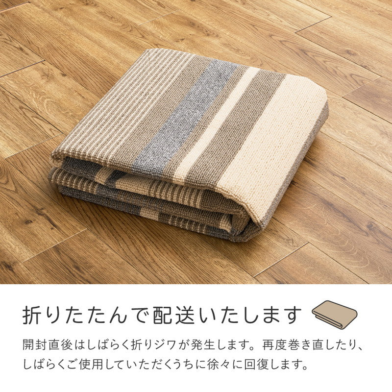 【新商品】[3サイズ] 洗えるラグ 抗菌 防臭 日本製 フィン
