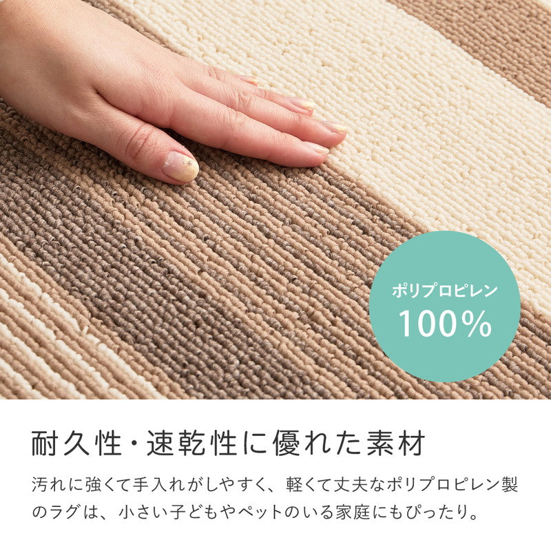 【新商品】[3サイズ] 洗えるラグ 抗菌 防臭 日本製 フィン