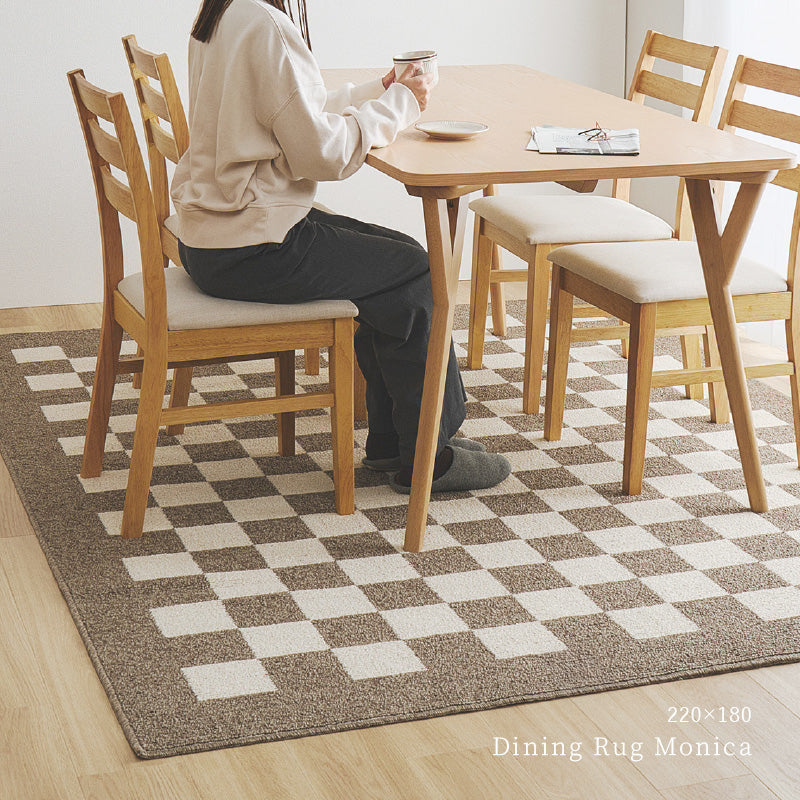 【新商品】[3サイズ] ダイニングラグ 抗菌 防ダニ 撥水 日本製 モニカ