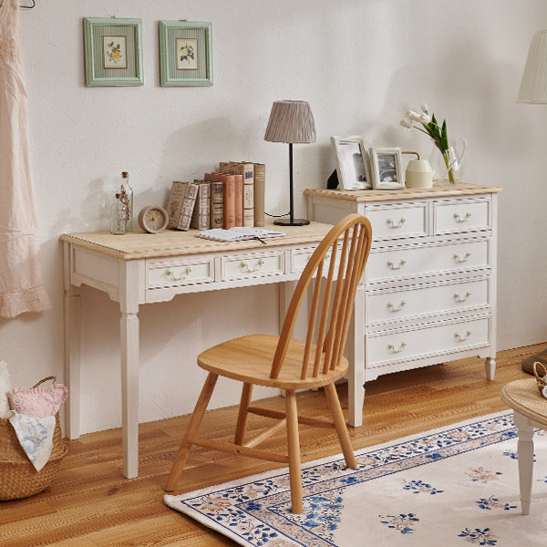 チェスト フレンチアンティーク調 引き出し5杯 完成品 [幅80