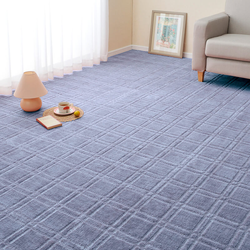 [286×382][本間6畳] カーペット 抗菌 カットできる 格子柄 シオン2