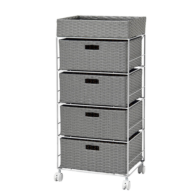 [幅30.5/40.5/50.5/60.5] ラタン調ランドリーチェスト ノーマルサイズ SMOOTH