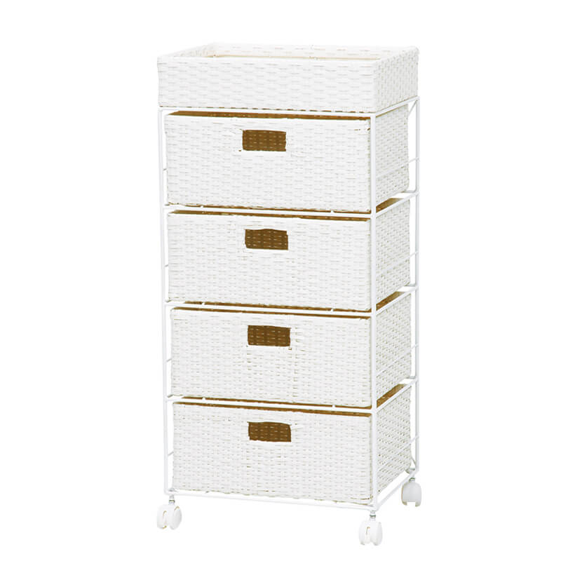 [幅30.5/40.5/50.5/60.5] ラタン調ランドリーチェスト ノーマルサイズ SMOOTH