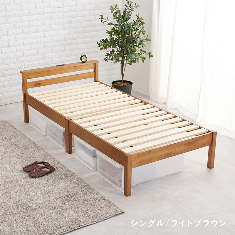 ホワイト すのこベッド セミダブル　未使用（組み立てのみ） ホワイト すのこベッド セミダブル 未使用（組み立てのみ） 組立