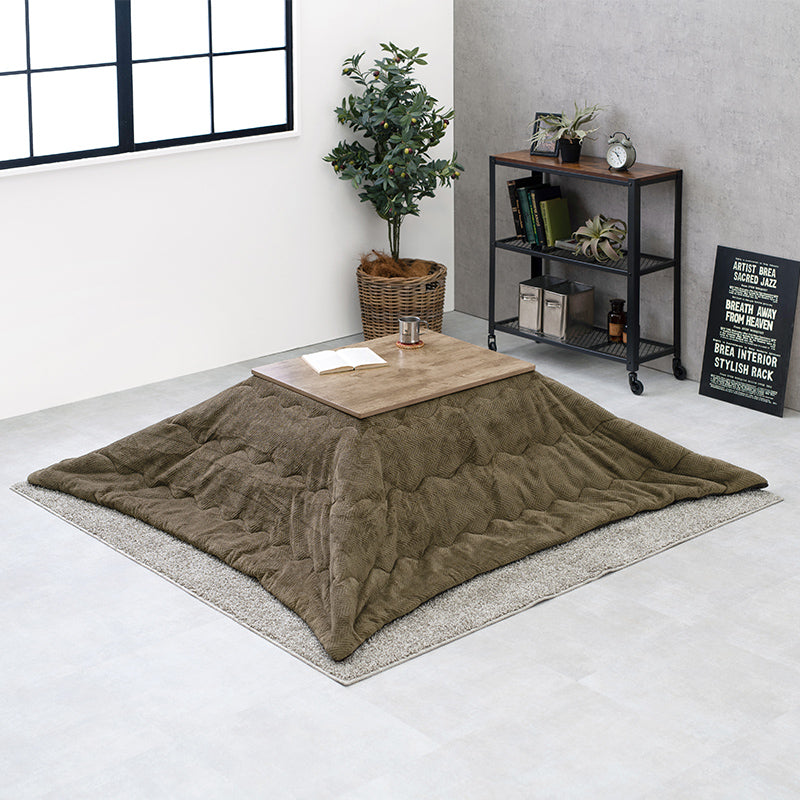 [幅75][単品/セット] 古木調こたつ 高さ2段階調節可能 Altena+Bique/Snow