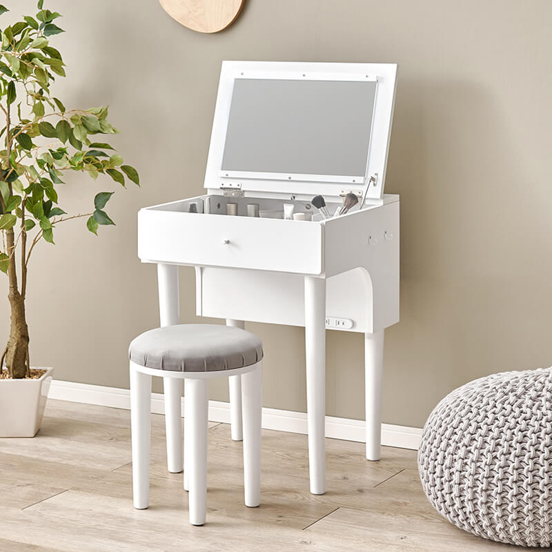 ドレッサーデスク [幅50][ライトあり/ライトなし] More | おしゃれな