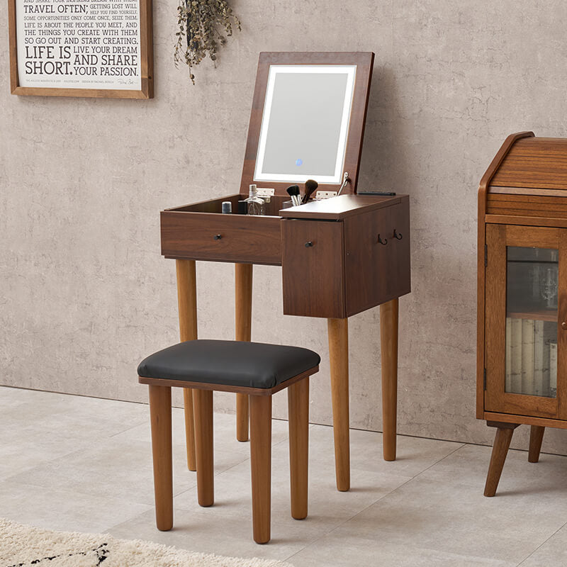 ドレッサーデスク [幅51][ライトあり/ライトなし] More | おしゃれな