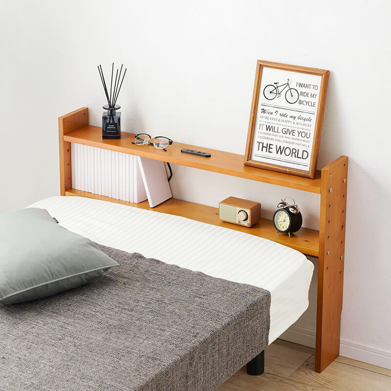 後付けヘッドボード コンセント付き [幅96][シングル専用