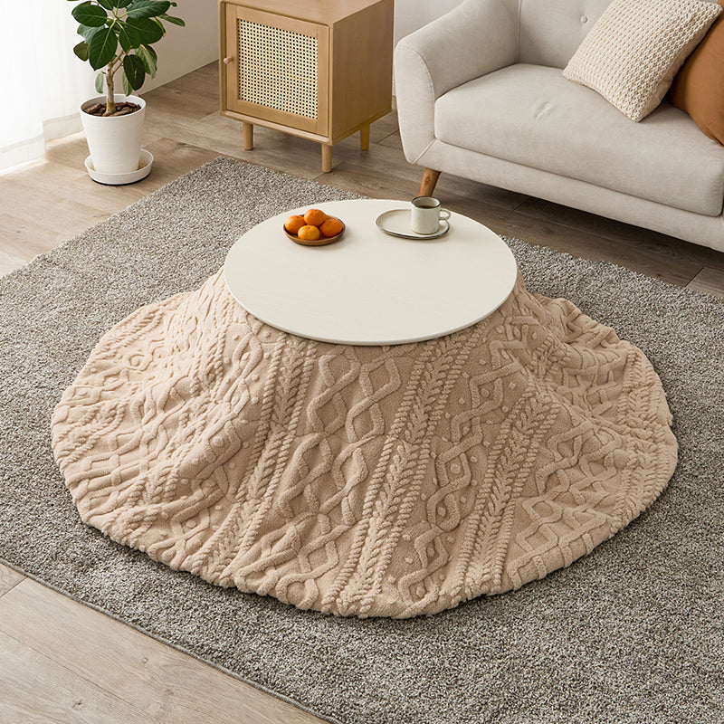 【新商品】[直径68][単品/セット] 折りたたみ円形こたつ Burana+Luna/moku moku/メレンゲ