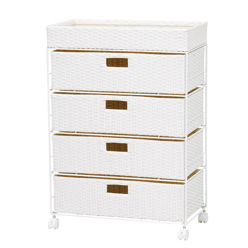 [幅30.5/40.5/50.5/60.5] ラタン調ランドリーチェスト ノーマルサイズ SMOOTH