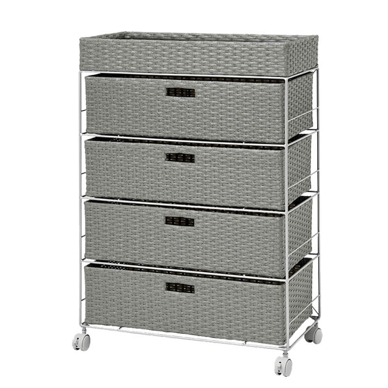 [幅30.5/40.5/50.5/60.5] ラタン調ランドリーチェスト ノーマルサイズ SMOOTH