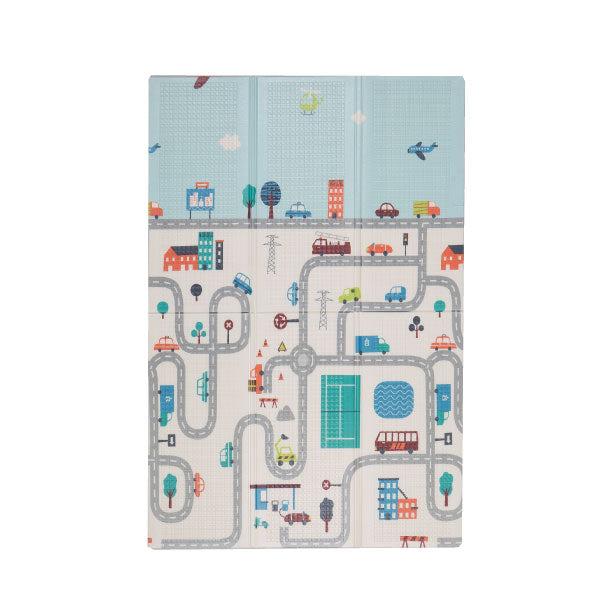 【新色登場】[3サイズ] 水拭きできる はっ水 プレイマット 折りたためる リバーシブル エクスシリーズ