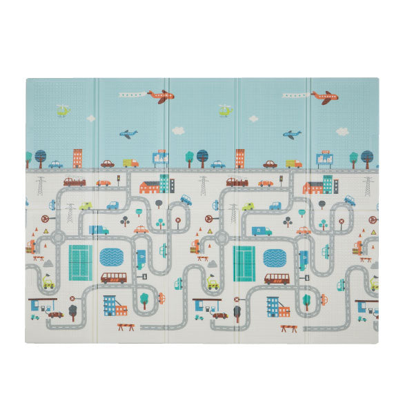 【新色登場】[3サイズ] 水拭きできる はっ水 プレイマット 折りたためる リバーシブル エクスシリーズ