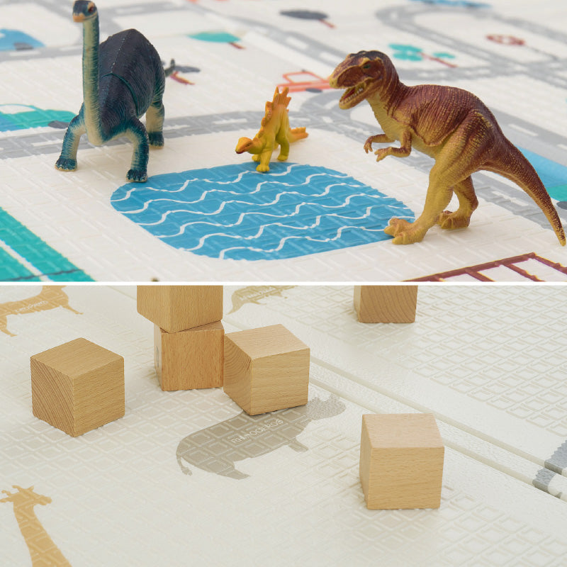 【新色登場】[3サイズ] 水拭きできる はっ水 プレイマット 折りたためる リバーシブル エクスシリーズ