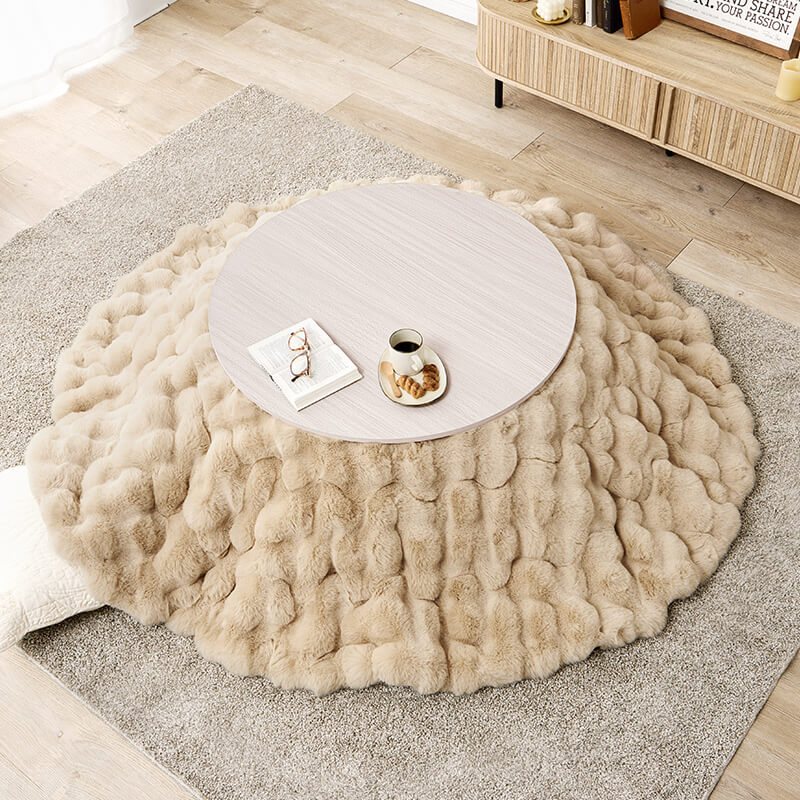 [幅80/105][単品/セット] 楕円形・円形こたつ abel+Luna/moku moku/メレンゲ