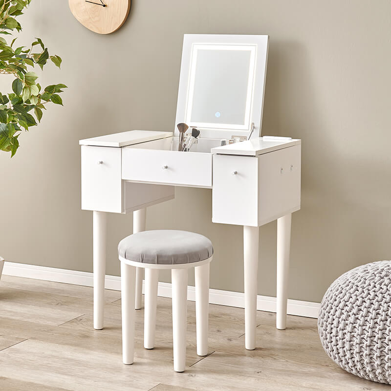 ドレッサーデスク [幅67][ライトあり/ライトなし] More | おしゃれな