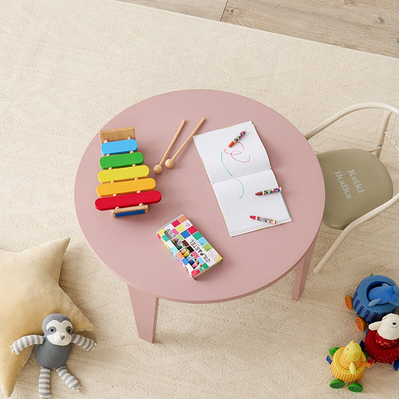 [2size] 8色から選べる折りたたみ円形テーブル couleur