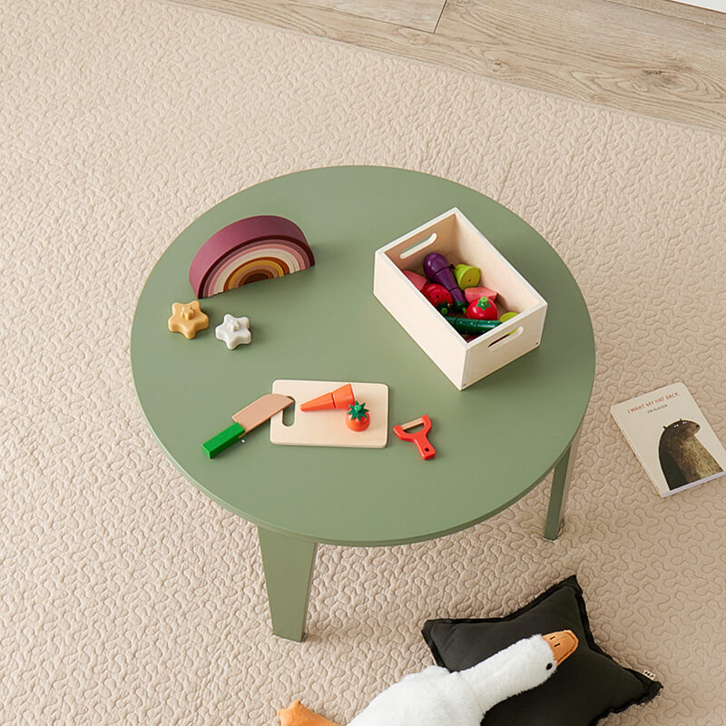 [2size] 8色から選べる折りたたみ円形テーブル couleur