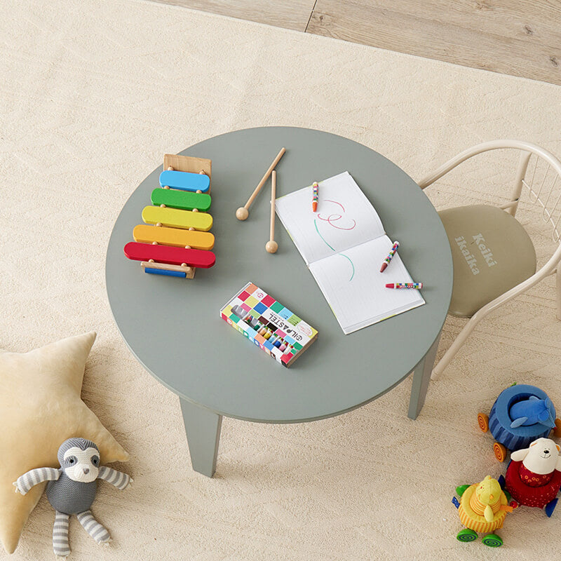 [2size] 8色から選べる折りたたみ円形テーブル couleur