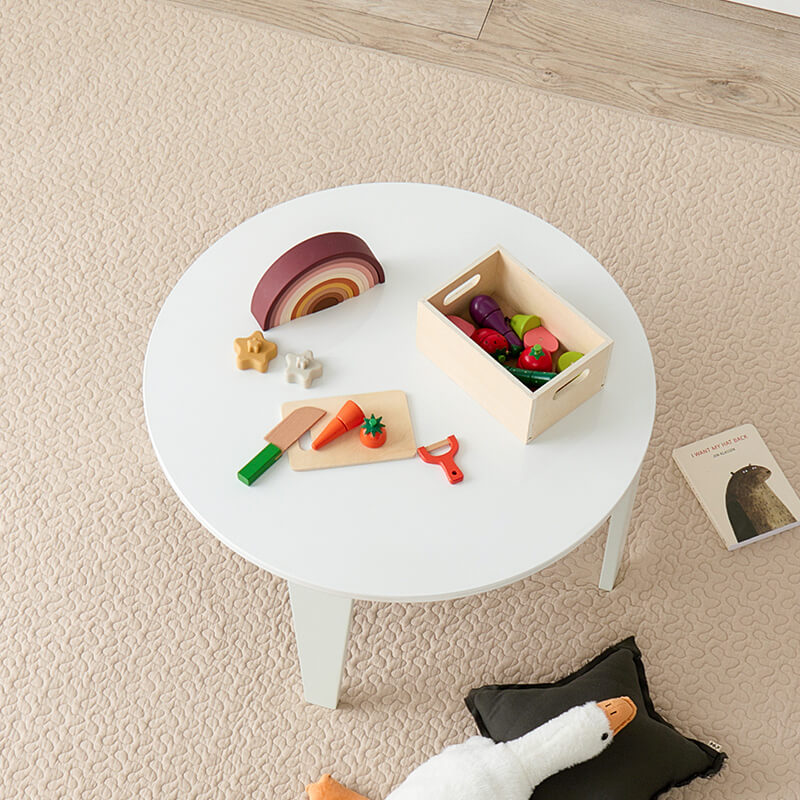 [2size] 8色から選べる折りたたみ円形テーブル couleur