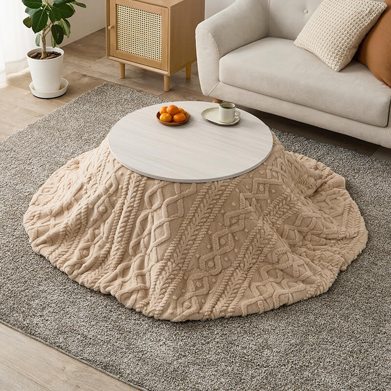 [直径68][単品/セット] 折りたたみ円形こたつ Mone+Luna/moku moku/メレンゲ