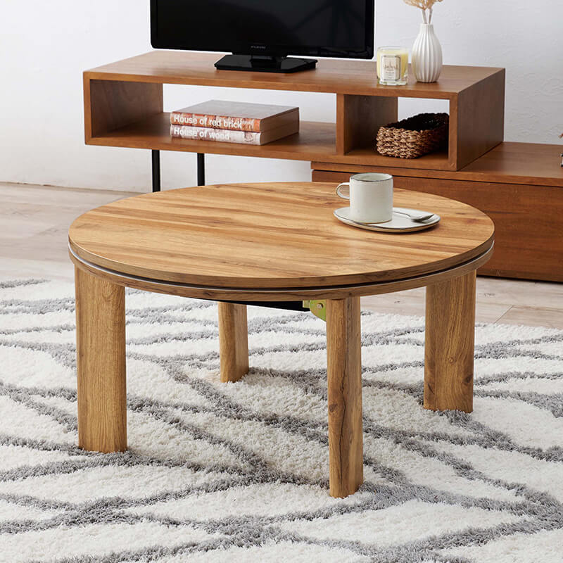 [直径68][単品/セット] 折りたたみ円形こたつ Mone+Luna/moku moku/メレンゲ