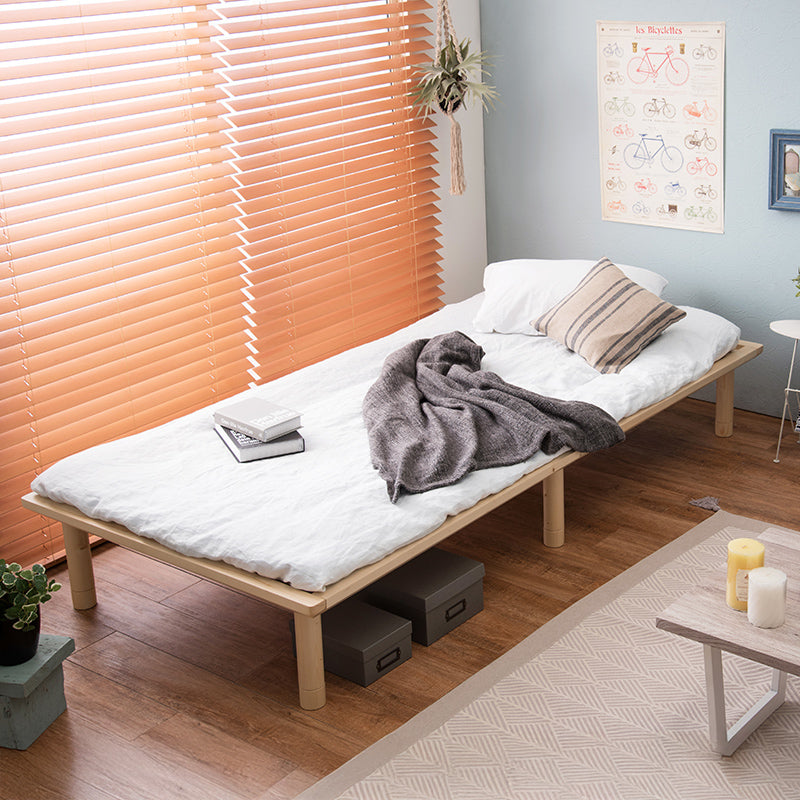 3段階調節 ヘッドレス すのこベッド シングル 敷布団対応 【ベッド
