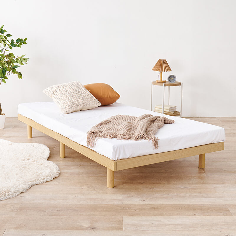 [シングル] すのこベッド 高さ調節2段階 低ホルム Mime（フレーム単品）