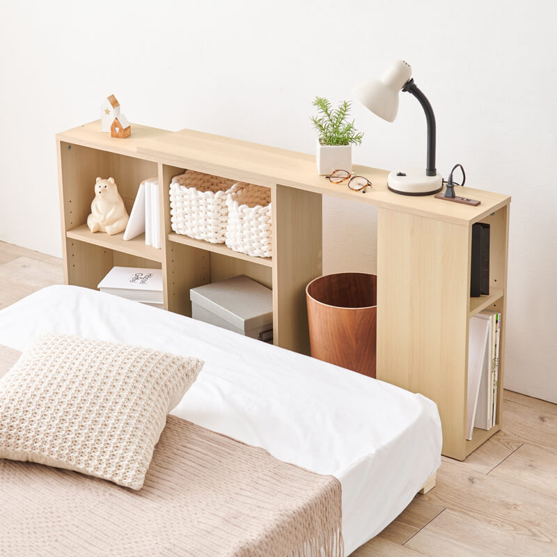 後付けヘッドボード コンセント付き [幅98-163cm][S-Q対応