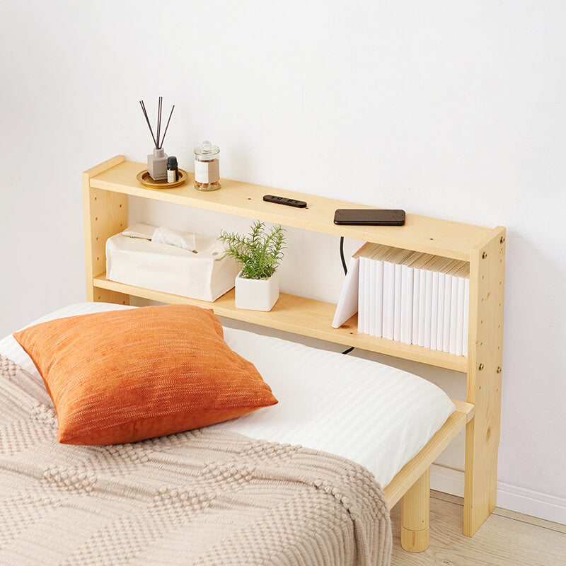 [幅96][シングル専用] 後付けヘッドボード コンセント付き