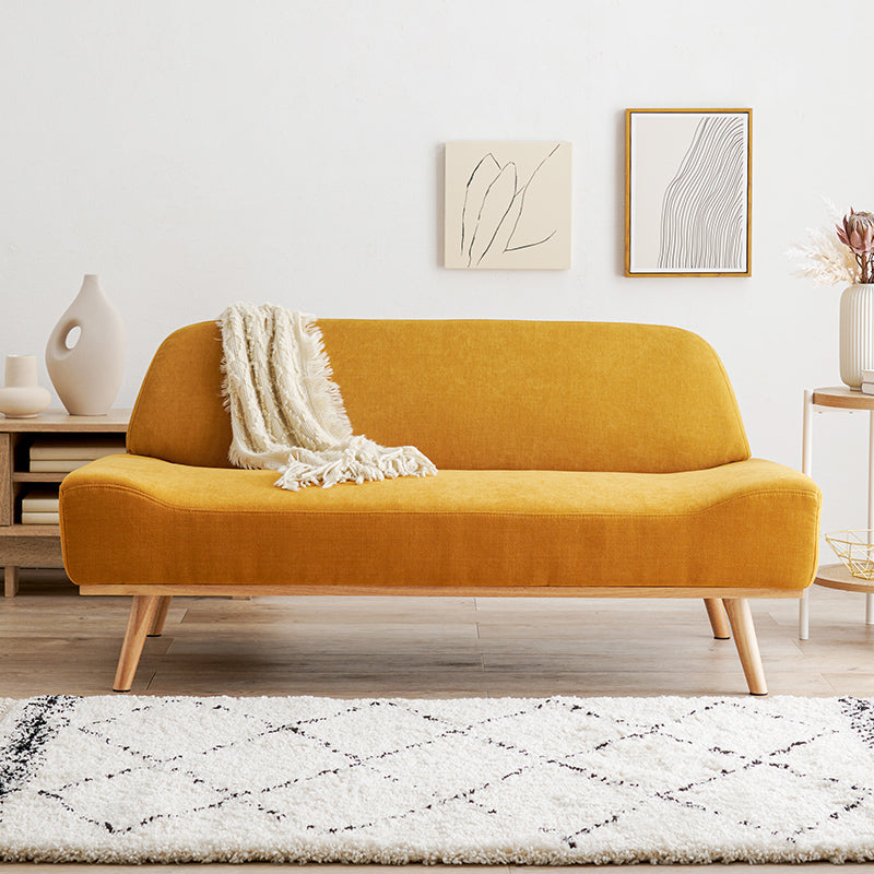 [幅135][生地サンプル無料] 北欧風2人掛けソファ アームレス 脚取り外し可能 Rest