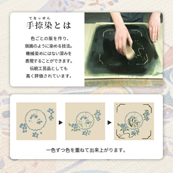 い草手捺染座布団 55×55cm ざぶとん ザブトン 春夏秋冬 幸せを呼ぶ