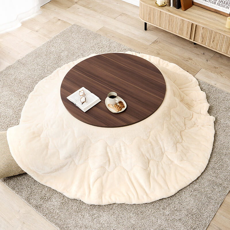 [幅80/105][単品/セット] 楕円形・円形こたつ abel+Luna/moku moku/メレンゲ