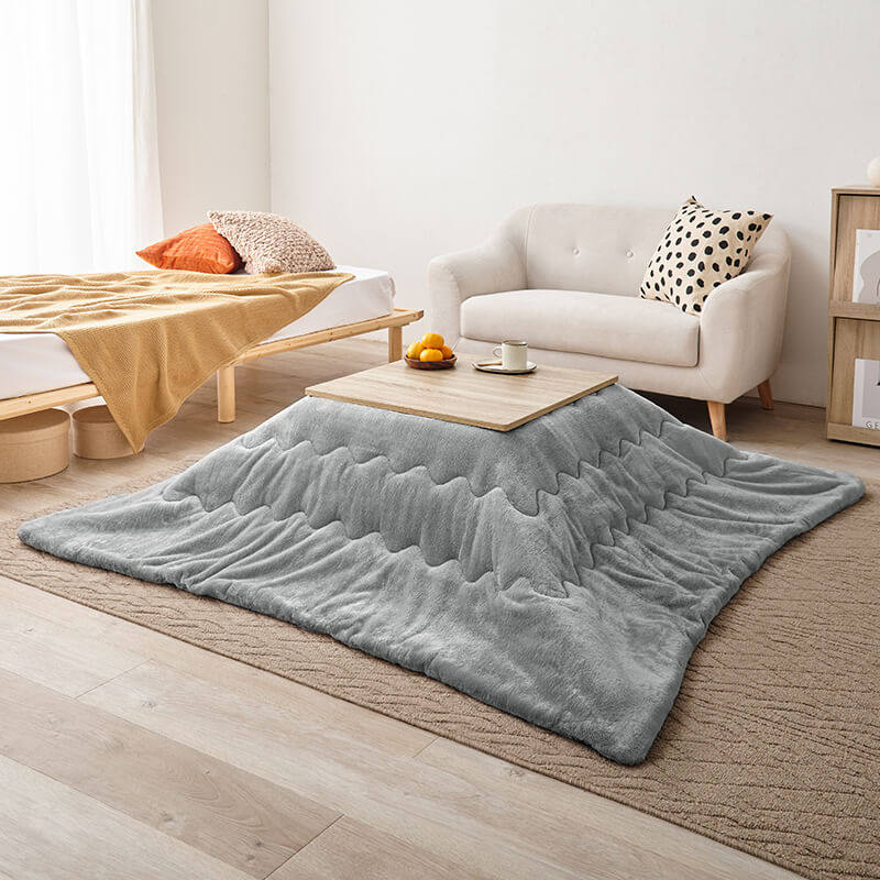 [幅60][単品/セット] 折りたたみ正方形こたつ Cube+Luna/POKA/メレンゲ