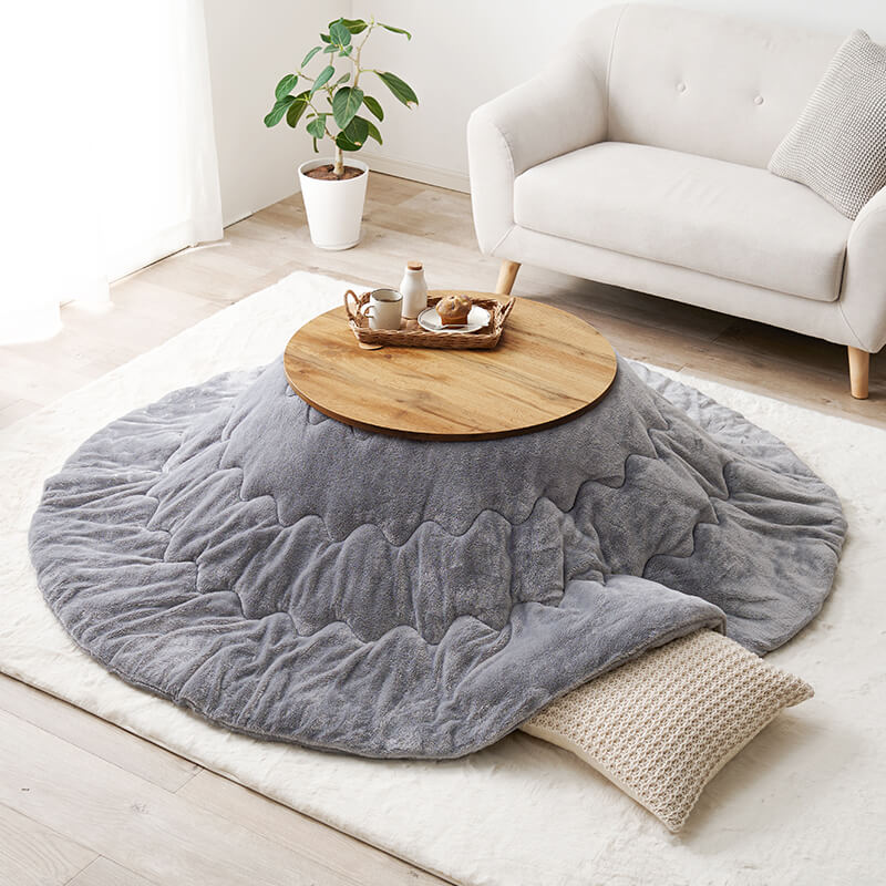 [直径68][単品/セット] 折りたたみ円形こたつ Mone+Luna/moku moku/メレンゲ