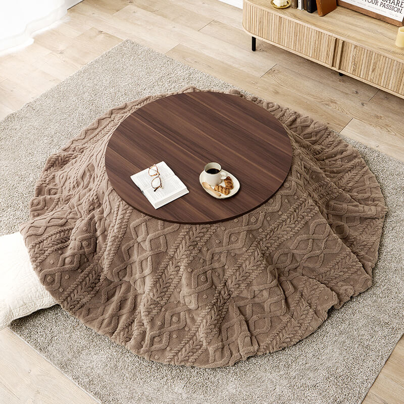 [幅80/105][単品/セット] 楕円形・円形こたつ abel+Luna/moku moku/メレンゲ