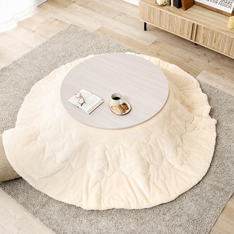 [幅80/105][単品/セット] 楕円形・円形こたつ abel+Luna/moku moku/メレンゲ