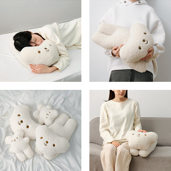 [4種類] くまのぬいぐるみ ムークー ソフティル入り 日本製