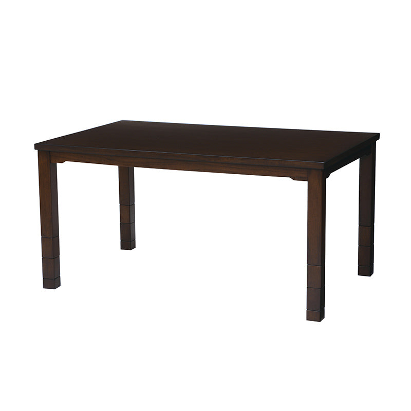 4人用ダイニングこたつ 高さ6段階調節可能 長方形 ハロゲンヒーター