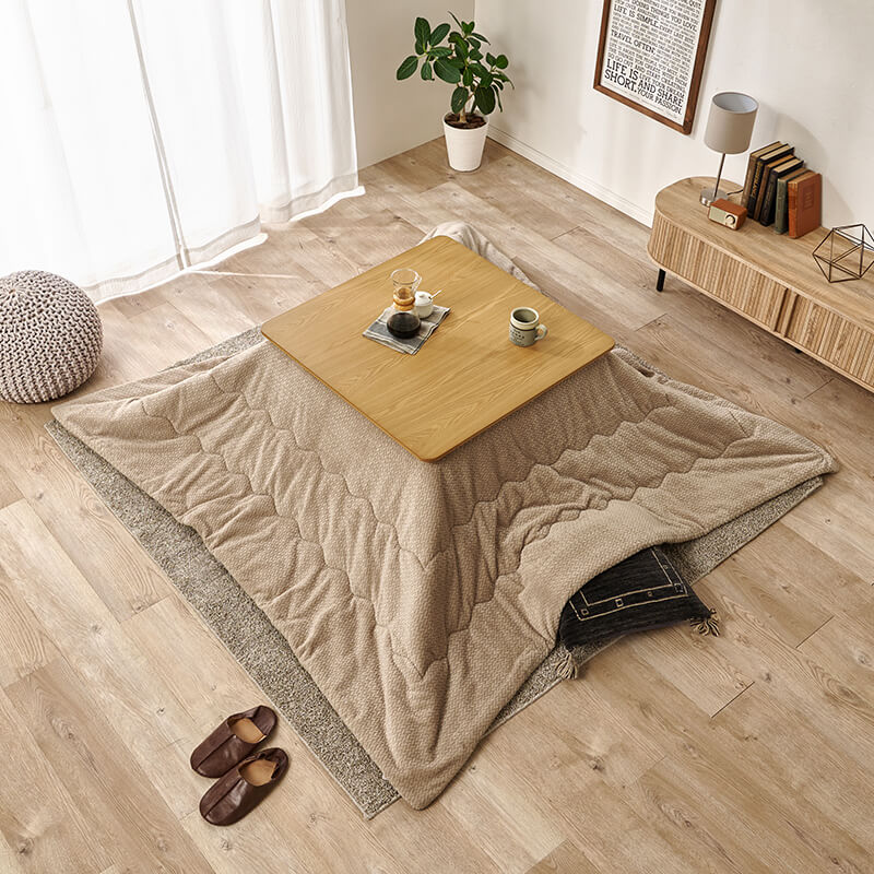 [幅80/105/120][単品/セット] 正方形・長方形こたつ 薄型ヒーター Rino