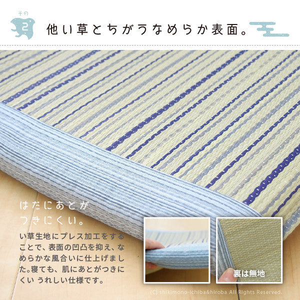 い草長座布団 涼仙 約50×100cm プレス加工で表面なめらかタッチ ロングクッション ポイント消化 敬老の日 プレゼント 孫 ギフト 花以外 井草 イグサ いぐさ 年中 萩原 春夏秋冬 涼しい ひんやり