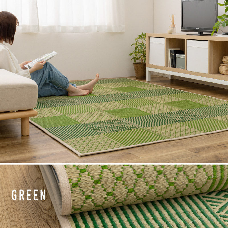 ウレタンの厚みを選べるい草ラグ [5サイズ][裏貼りあり/なし] ふっくら