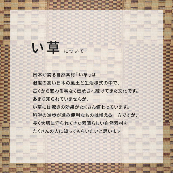 い草ラグ キハチ 約240×240cm【約4.5畳弱】 抗カビ 抗菌 防臭 撥水 和風ラグ ラグ 和モダンカーペット 井草 イグサ いぐさ 年中 萩原 春夏秋冬 涼しい ひんやり